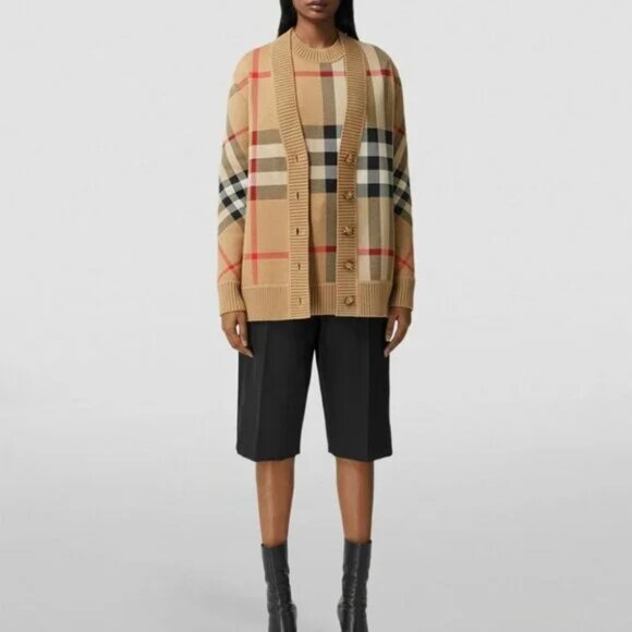 Burberry Vintage Check V-neck cardigan - Picture 1 of 12
